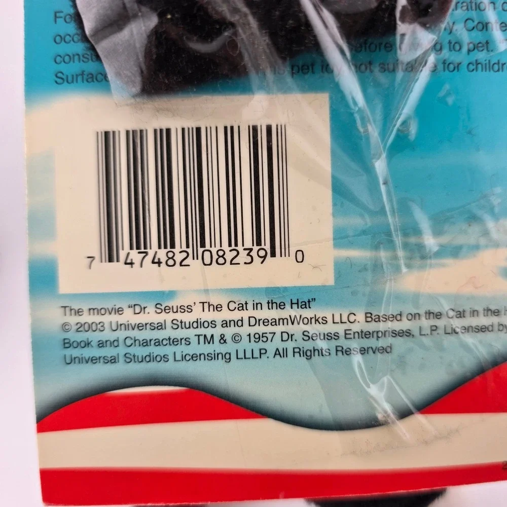 Dr. Seuss Cat in the Hat Fun‎ Dangler Catnip Toy Nanco 2003 Nostalgia Pet NEW